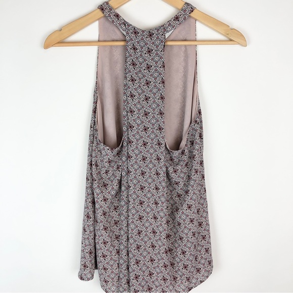 LOFT Sleeveless Blouse Pink White Floral - Picture 6 of 9